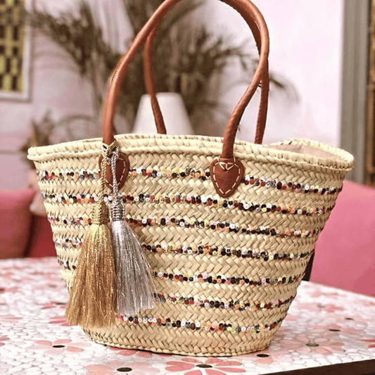 Handwoven Straw Basket
