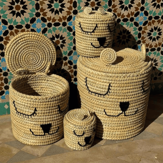 Moroccan Artisanal Laundry Basket
